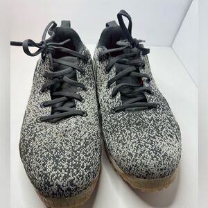 Adidas Alpha Bounce Plus Gray and Black Knit Running Shoes Size 9.5